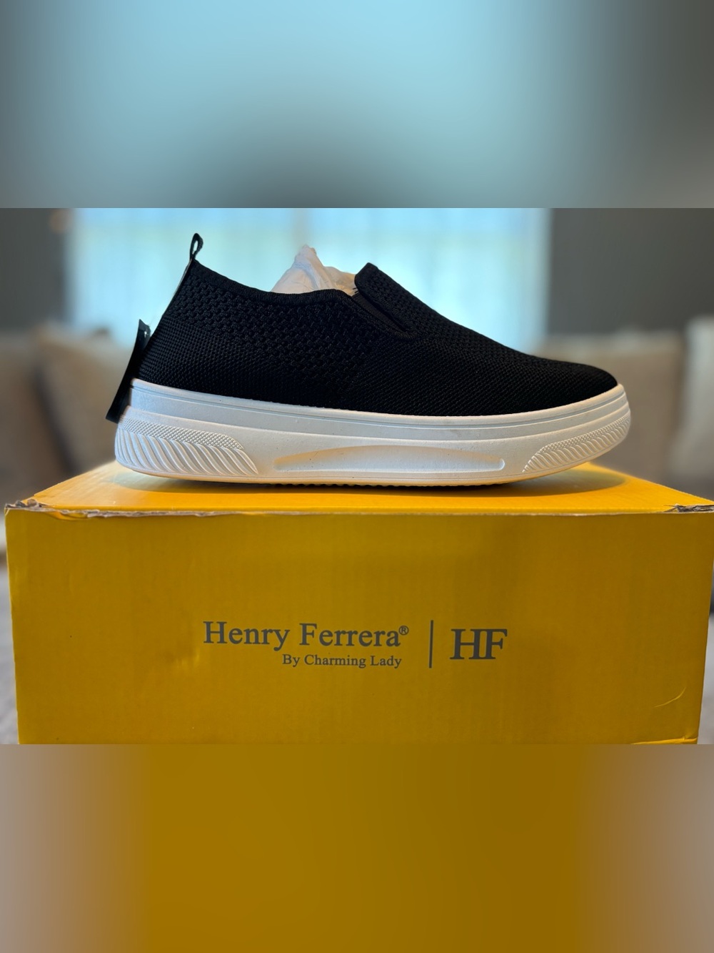Henry Ferrera By Charming Lady Women’s Sneakers Black Size 6 New